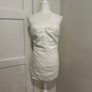 Chosen by tuchuzy Women's White linen Dress